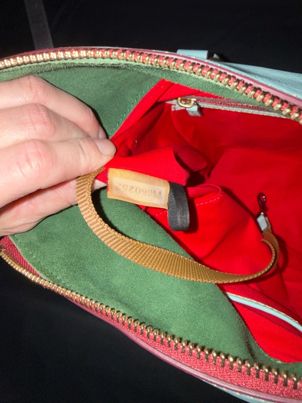 Dooney & Bourke Light Blue Large Florentine Leather Satchel - Picture 12 of 13